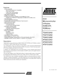 AT87C52X2-RLRUM Datenblatt Cover