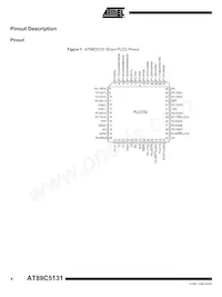 AT89C5131A-PUTIM Datasheet Page 4