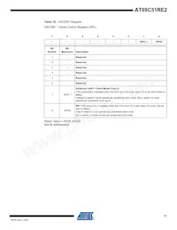 AT89C51RE2-SLRUM Datasheet Page 17
