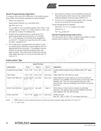 AT89LS53-12PI Datasheet Page 20