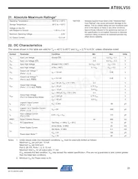 AT89LV55-12PI Datasheet Page 21