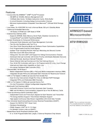 AT91RM9200-QI-002-T Datenblatt Cover