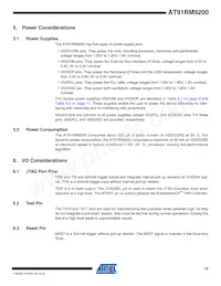 AT91RM9200-QI-002-T數據表 頁面 13