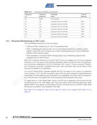 AT91RM9200-QI-002-T Datasheet Page 22