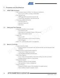 AT91SAM7XC512-CU Datasheet Page 16