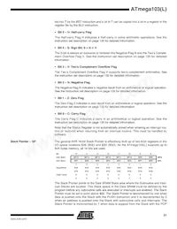 ATMEGA103L-4AI數據表 頁面 21