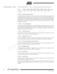 ATMEGA163L-4PI Datasheet Pagina 20