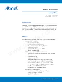 ATMEGA164A-PU Datenblatt Cover