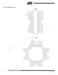ATMEGA323L-4AI Datasheet Page 2