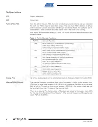 ATTINY15L-1SU Datasheet Page 4