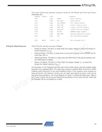 ATTINY15L-1SU 데이터 시트 페이지 13