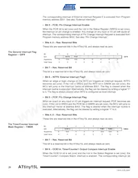 ATTINY15L-1SU Datasheet Pagina 20