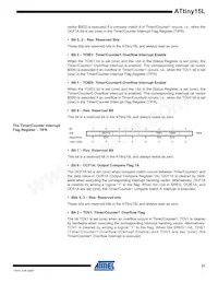 ATTINY15L-1SU Datasheet Page 21