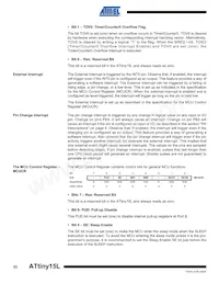 ATTINY15L-1SU Datasheet Pagina 22