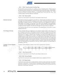 ATTINY15L-1SU Datasheet Page 22