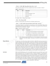 ATTINY15L-1SU Datasheet Pagina 23