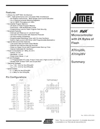 ATTINY28V-1MI數據表 封面