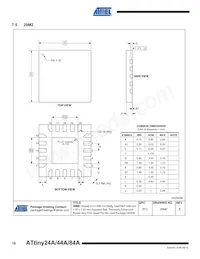 ATTINY84A-CCUR Datasheet Page 18