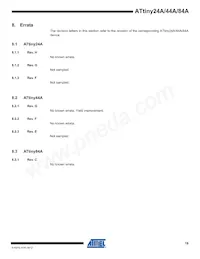 ATTINY84A-CCUR Datasheet Page 19