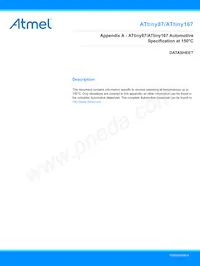 ATTINY87-A15XD Datasheet Cover