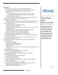 ATUC256L4U-D3HES Datasheet Cover