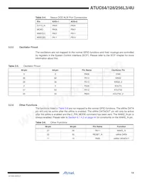 ATUC256L4U-D3HES Datasheet Page 14