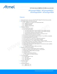 ATXMEGA16D4-MHA2 Datenblatt Cover