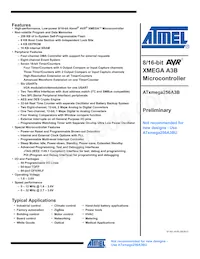 ATXMEGA256A3B-AUR Datenblatt Cover