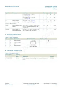 BT1308W-600D Datasheet Page 2
