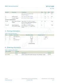 BT131-600/DG Datasheet Page 2