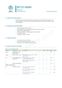 BT131-800D/L01EP Datasheet Cover