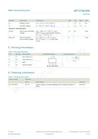 BT131W-600 Datasheet Page 2