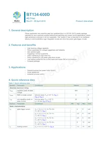 BT134-600D Datasheet Cover