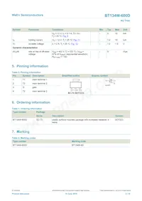 BT134W-600D Datasheet Page 2