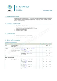 BT134W-800 Datasheet Copertura