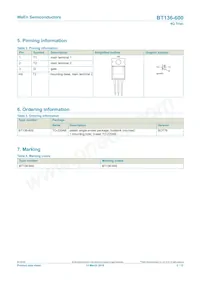 BT136-600/DG Datasheet Page 2