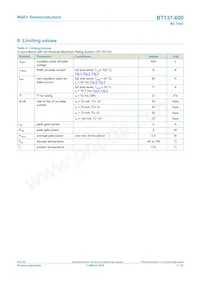BT137-600/DG Datasheet Page 3