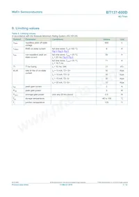 BT137-600D Datasheet Page 3