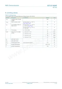 BT137-600E/DG Datasheet Page 3