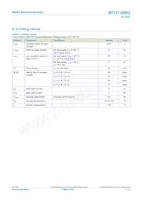 BT137-600G Datasheet Page 3