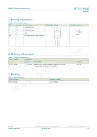 BT137-800E Datasheet Page 2