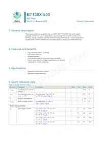 BT138X-800/L02Q Datasheet Copertura