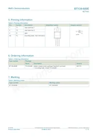 BT139-600E/DG Datasheet Page 2