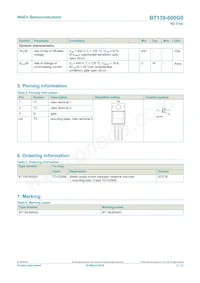 BT139-600G0Q Datasheet Page 2