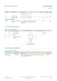 BT139-800E 데이터 시트 페이지 2