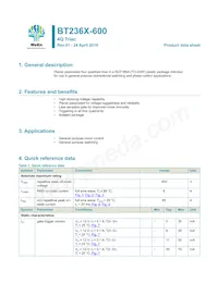 BT236X-600 Datasheet Cover
