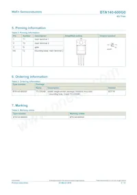 BTA140-600G0Q Datasheet Page 2