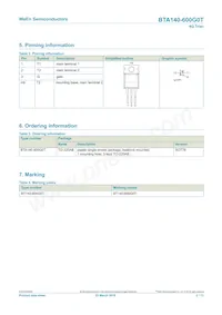 BTA140-600G0TQ Datasheet Page 2