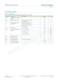 BTA140-600G0TQ Datasheet Page 3