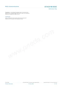 BTA201W-600E Datasheet Page 15
